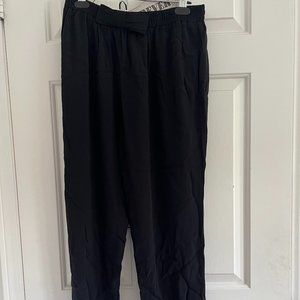 kate spade black elastic waist bow detail pants size small *PLEASE READ*